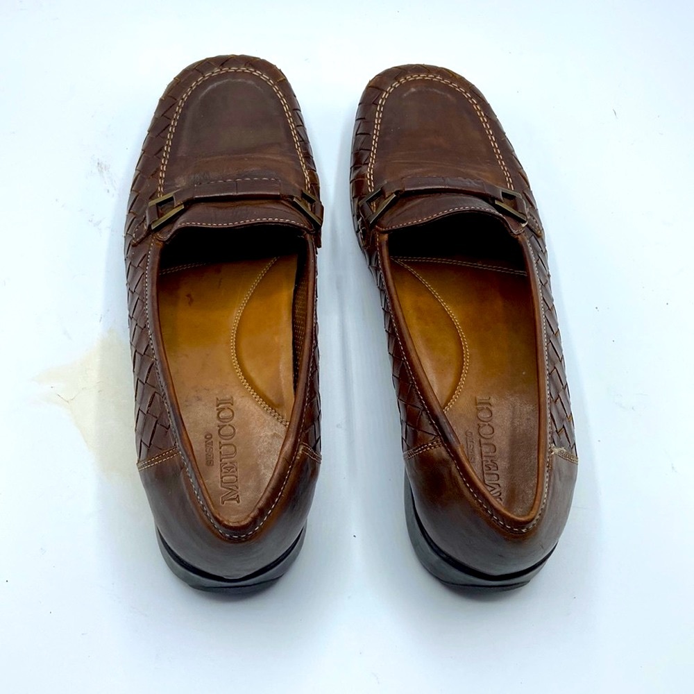 Sesto Meucci Brown Leather Loafers